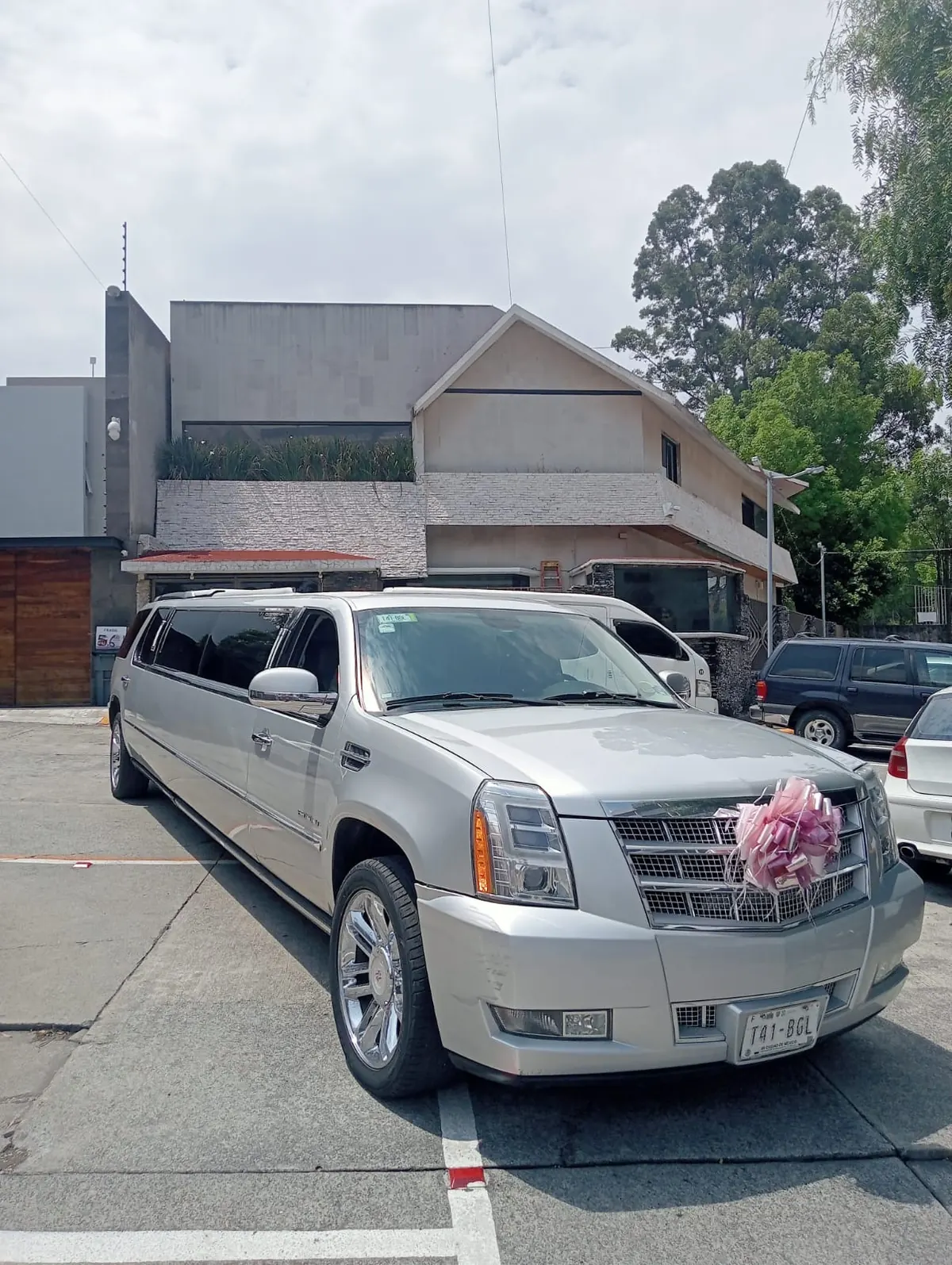 Limusina Cadillac ejecutiva gris plata de Bronson Limusinas